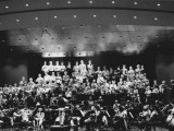 Orkesterprøve i Tivolis Koncertsal 1986